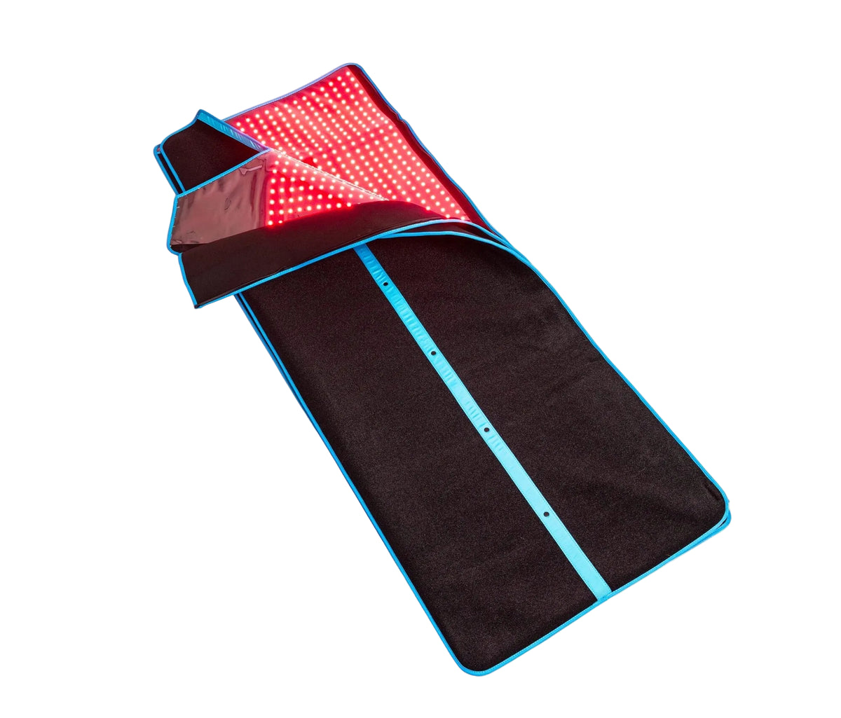 BlockBlueLight Red Light Therapy Blanket folded, top corner