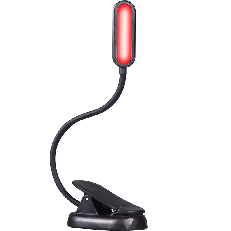 Red led reading online light