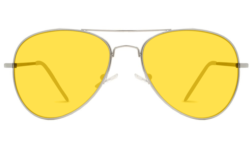 Yellow hot sale transparent sunglasses