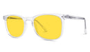 BlockBlueLight Blue Light Filter Glasses - Yellow Lens DayMax Taylor Glasses - Crystal