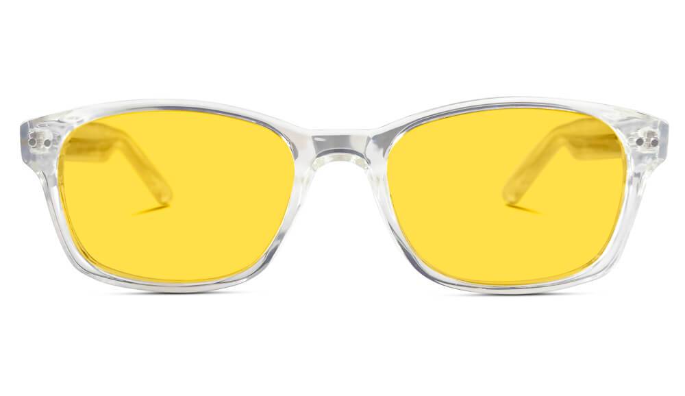 Clear yellow lens sunglasses discount