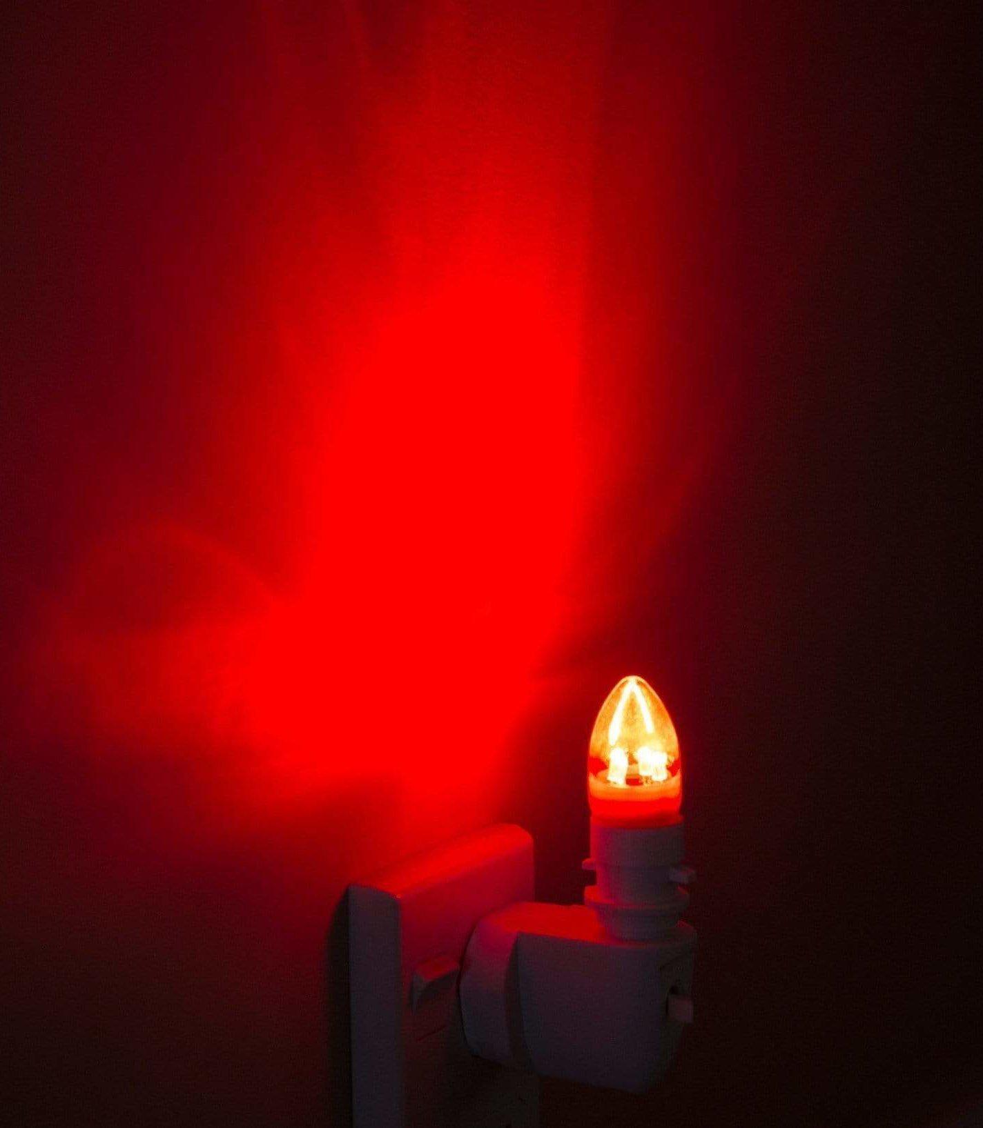 Red Plug In Night Light for Sleep-Night Lights & Light Bulbs-BlockBlueLight