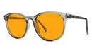 BlockBlueLight Blue Light Blocking Glasses - Amber Lens SunDown Billie Blue Blocking Glasses-Pearl Grey