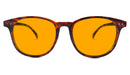 BlockBlueLight Blue Light Blocking Glasses - Amber Lens SunDown Billie Blue Blocking Glasses - Tortoise