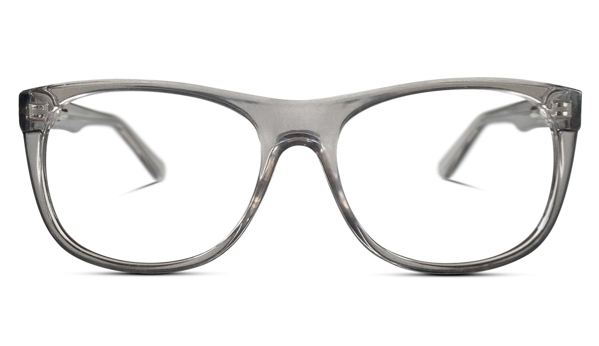 BlockBlueLight Blue Light Filter Computer Glasses - Clear Lens Kids ScreenTime Computer Glasses Pearl Grey -  Medium
