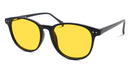 BlockBlueLight Blue Light Filter Glasses - Yellow Lens DayMax Billie Glasses - Black