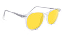 BlockBlueLight Blue Light Filter Glasses - Yellow Lens DayMax Billie Glasses - Crystal