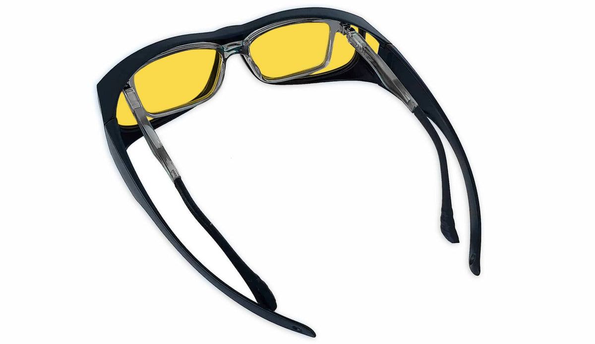 BlockBlueLight Blue Light Filter Glasses - Yellow Lens DayMax Fitover Glasses
