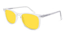 BlockBlueLight Blue Light Filter Glasses - Yellow Lens DayMax Taylor Glasses - Crystal