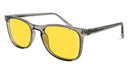 BlockBlueLight Blue Light Filter Glasses - Yellow Lens DayMax Taylor Glasses - Pearl Grey