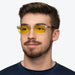 BlockBlueLight Blue Light Filter Glasses - Yellow Lens DayMax Wayfarer Glasses - Crystal