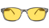 BlockBlueLight Blue Light Filter Glasses - Yellow Lens DayMax Wayfarer Glasses - Pearl Grey