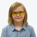 BlockBlueLight Blue Light Filter Glasses - Yellow Lens Kids DayMax Wayfarer Glasses - Pearl Grey